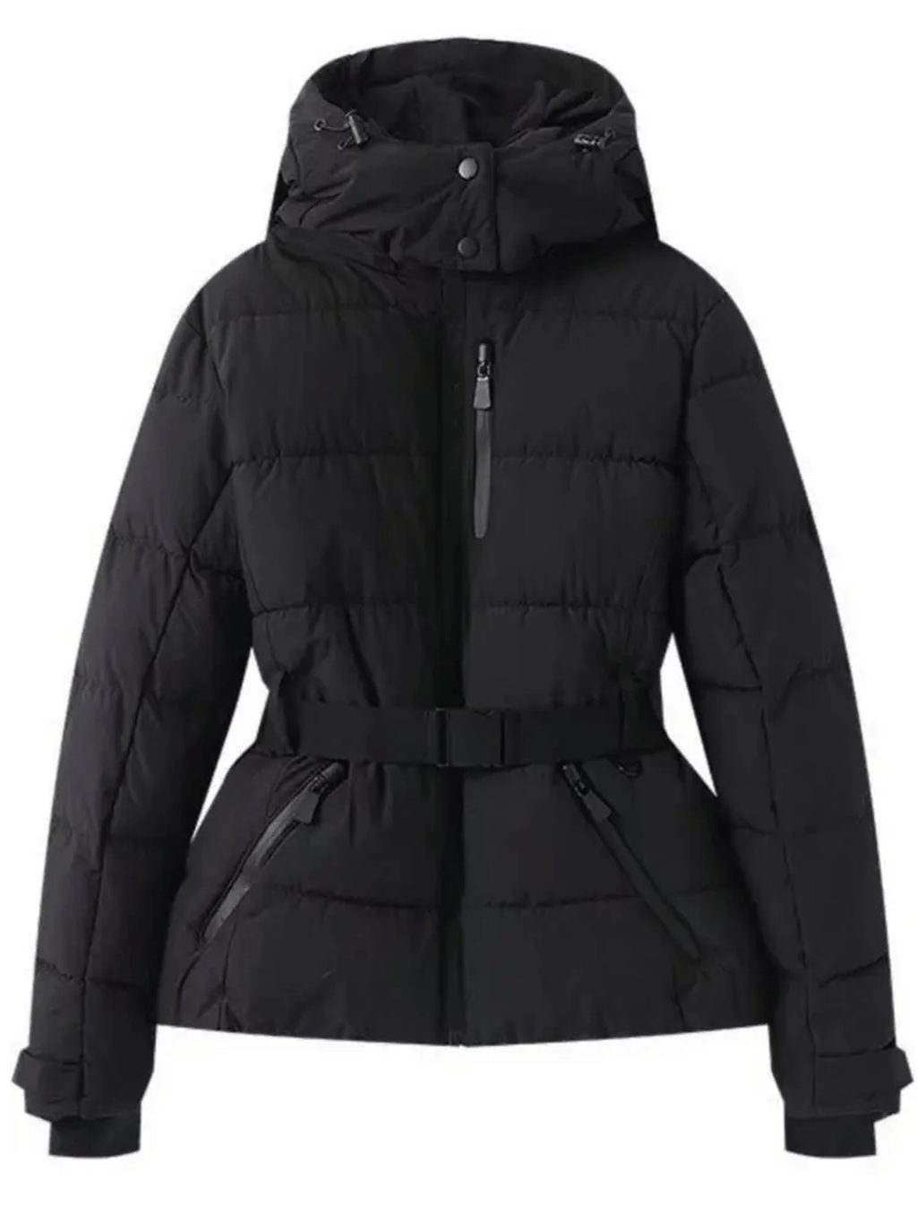 Uliva | Belted Waterproof Insulated Ski Puffer Coat