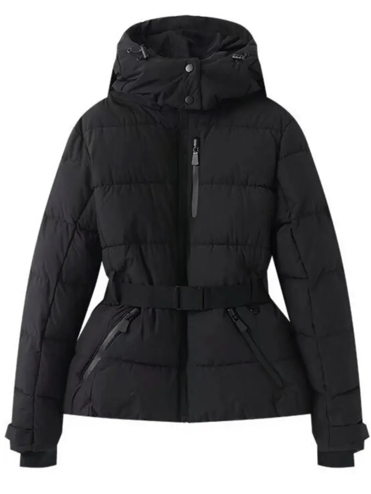 Uliva | Belted Waterproof Insulated Ski Puffer Coat
