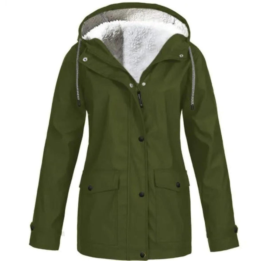 Zoraide | Waterproof Windproof Jacket with Fleece Lining and Hood