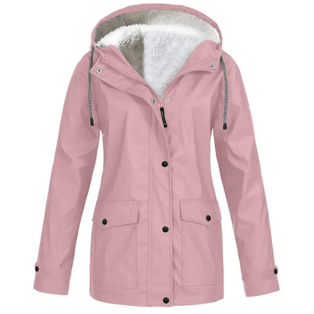 Zoraide | Waterproof Windproof Jacket with Fleece Lining and Hood
