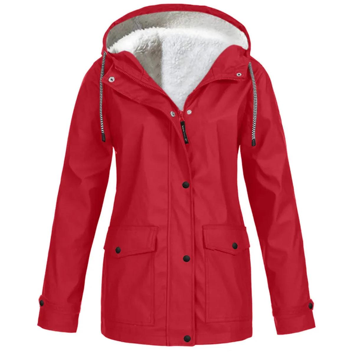 Zoraide | Waterproof Windproof Jacket with Fleece Lining and Hood
