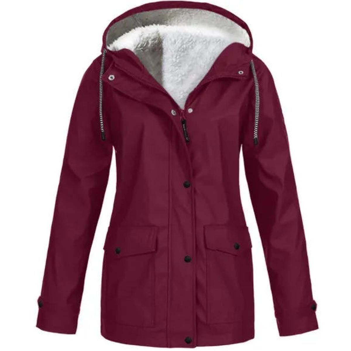 Zoraide | Waterproof Windproof Jacket with Fleece Lining and Hood