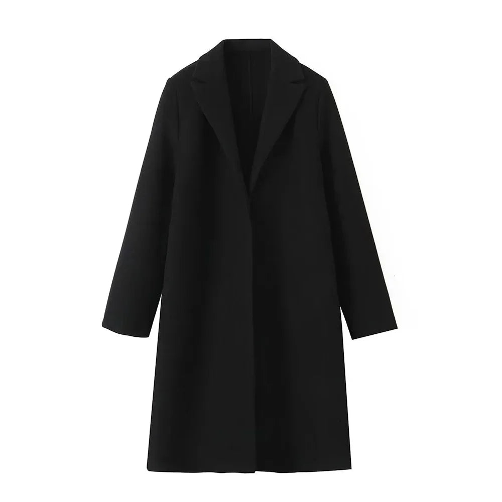 Romilda | Vintage-Inspired Trench Coat with Open-Knit Design