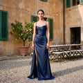 Évora Satiné Mezzanotte Dress