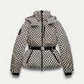 Saturnina | Patterned Puffer Coat with Belt