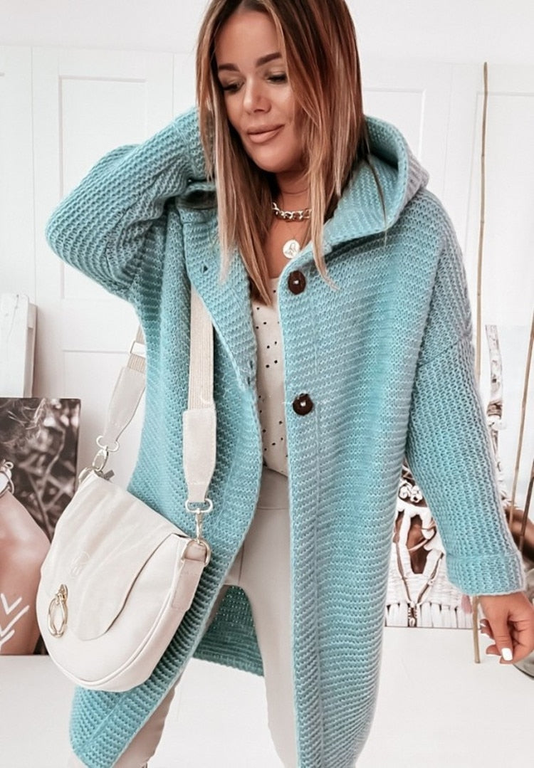 Filomena | Oversized Cardigan with Hood for Women