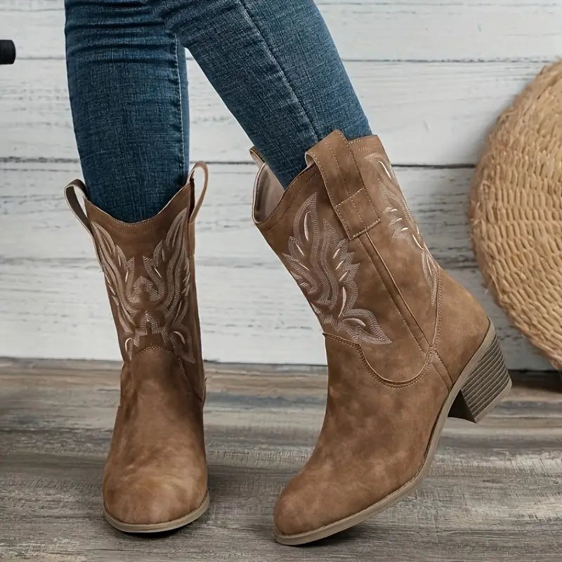 Pearl | Heeled cowboy boots