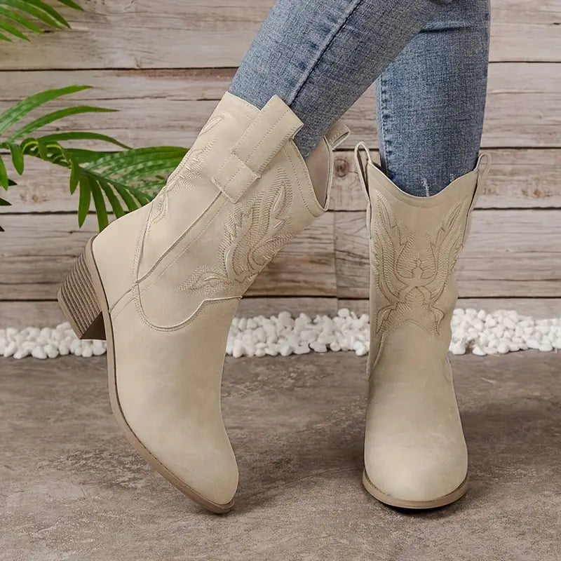 Pearl | Heeled cowboy boots