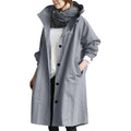 Serafina | Long Oversized Trench Coat with Hood