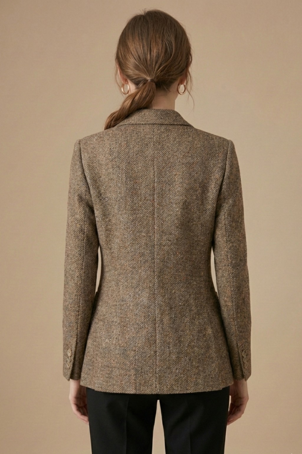 Ylenia | Single-Button Wool Blazer with Notched Lapel
