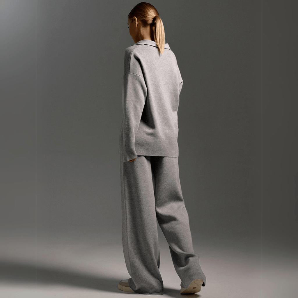Purple | Two-Piece Two Pieces Jumpsuit Set with Sweatshirt & Joggers Knit