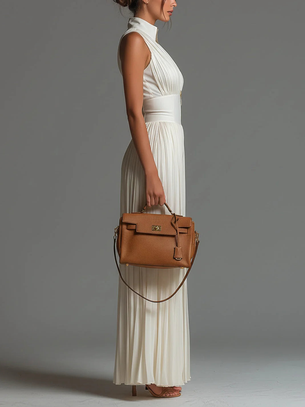 Adriana | Pleated Chiffon Jumpsuit