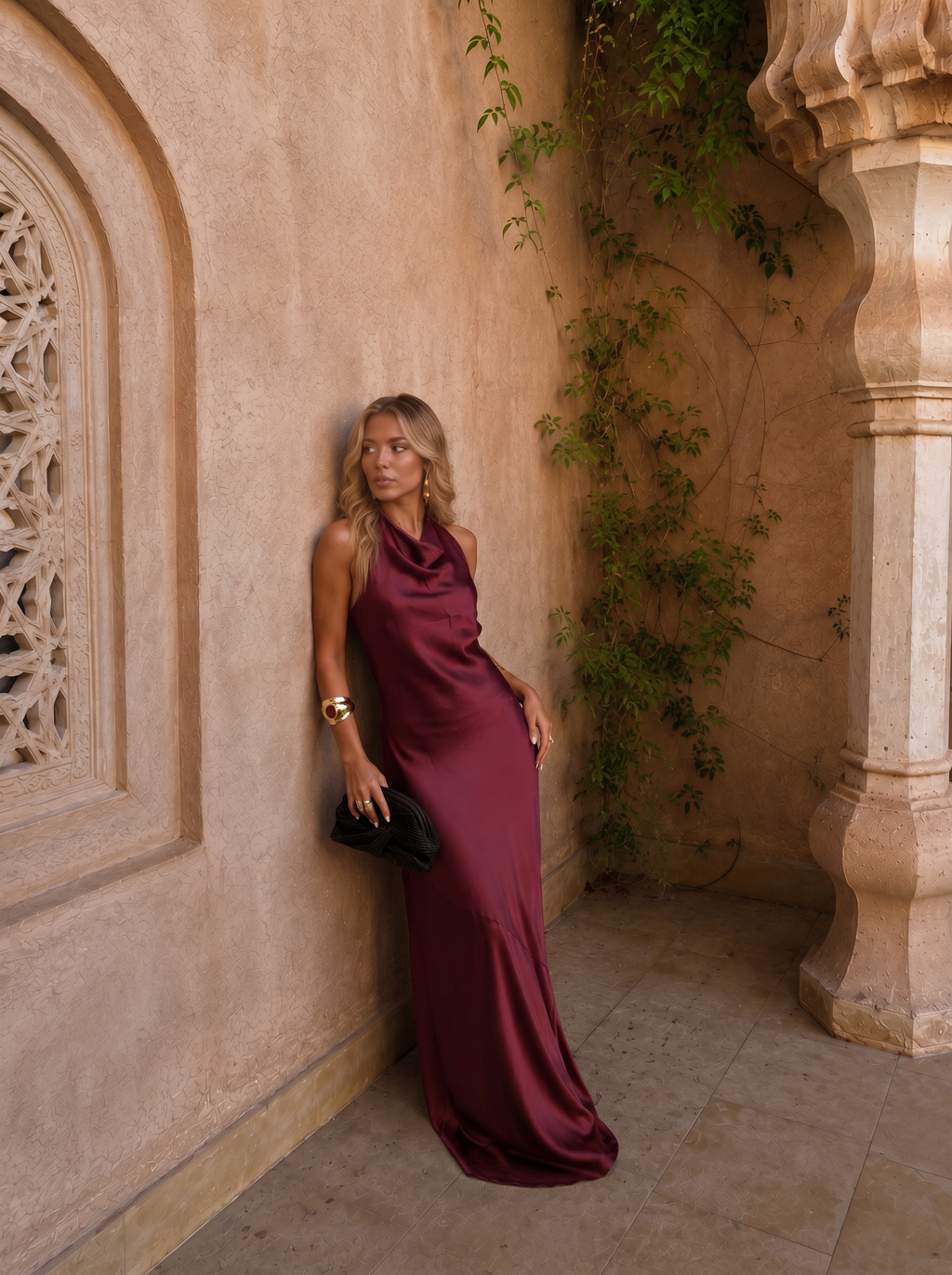 Riad in Terracotta Dress