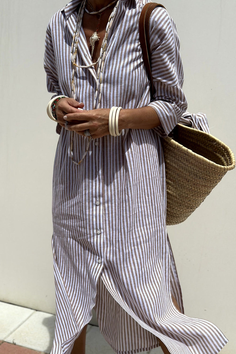 Sophia | Dress Striped Intramontabile From Comfort Elegant Shirt Dress