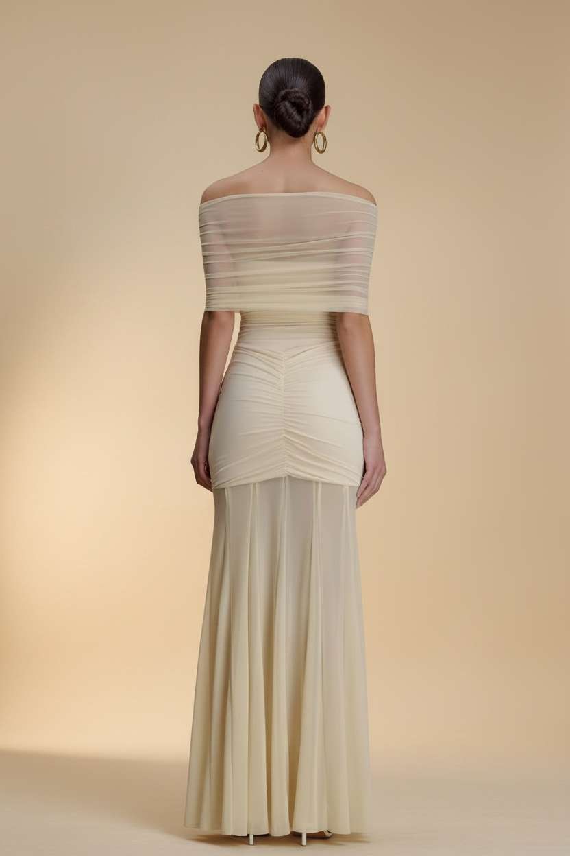 Aurelia – Maxi Draped Effect Silhouette Dress