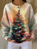 Prisca | Maglione con albero di Natale e atmosfera accogliente