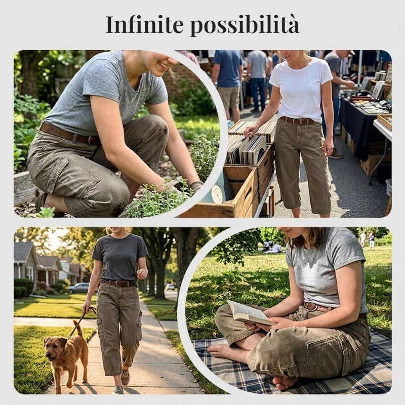 Pantaloni Capri cargo da donna – infinite possibilità di utilizzo quotidiano