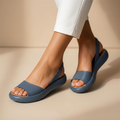 Lumina SoftStep Premium Sandal in Navy Blue