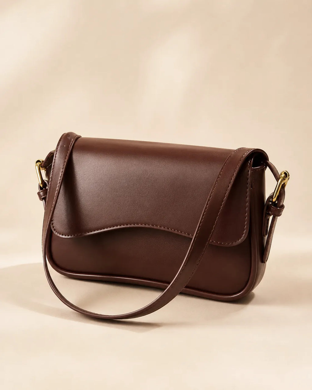 Elara | Shoulder Bag with Curved Flap