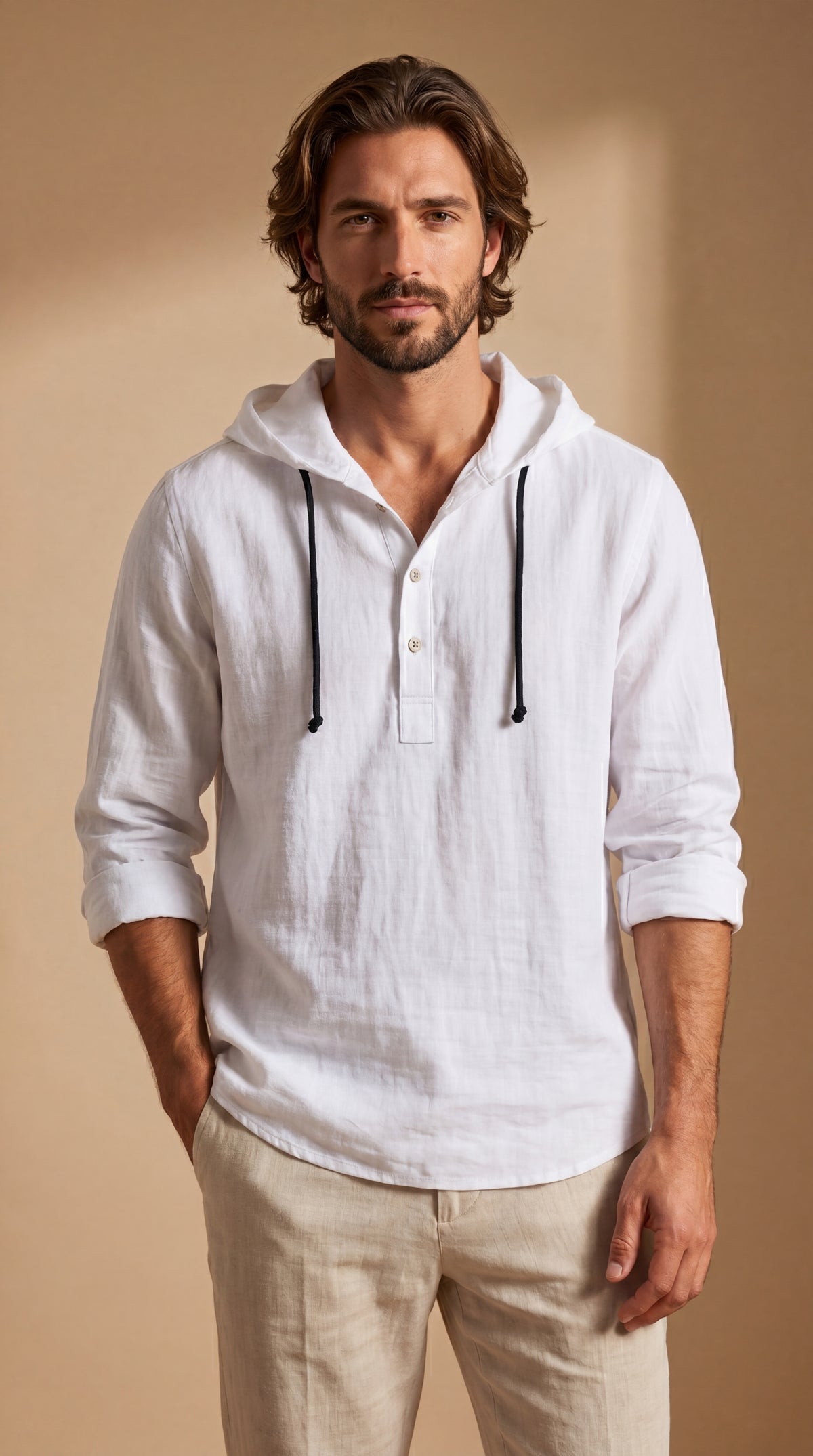 Luca | Premium Linen Hoodie