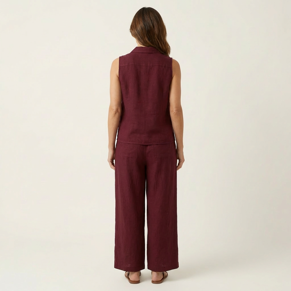 Twiila | Set with wrap top and wide-leg pants