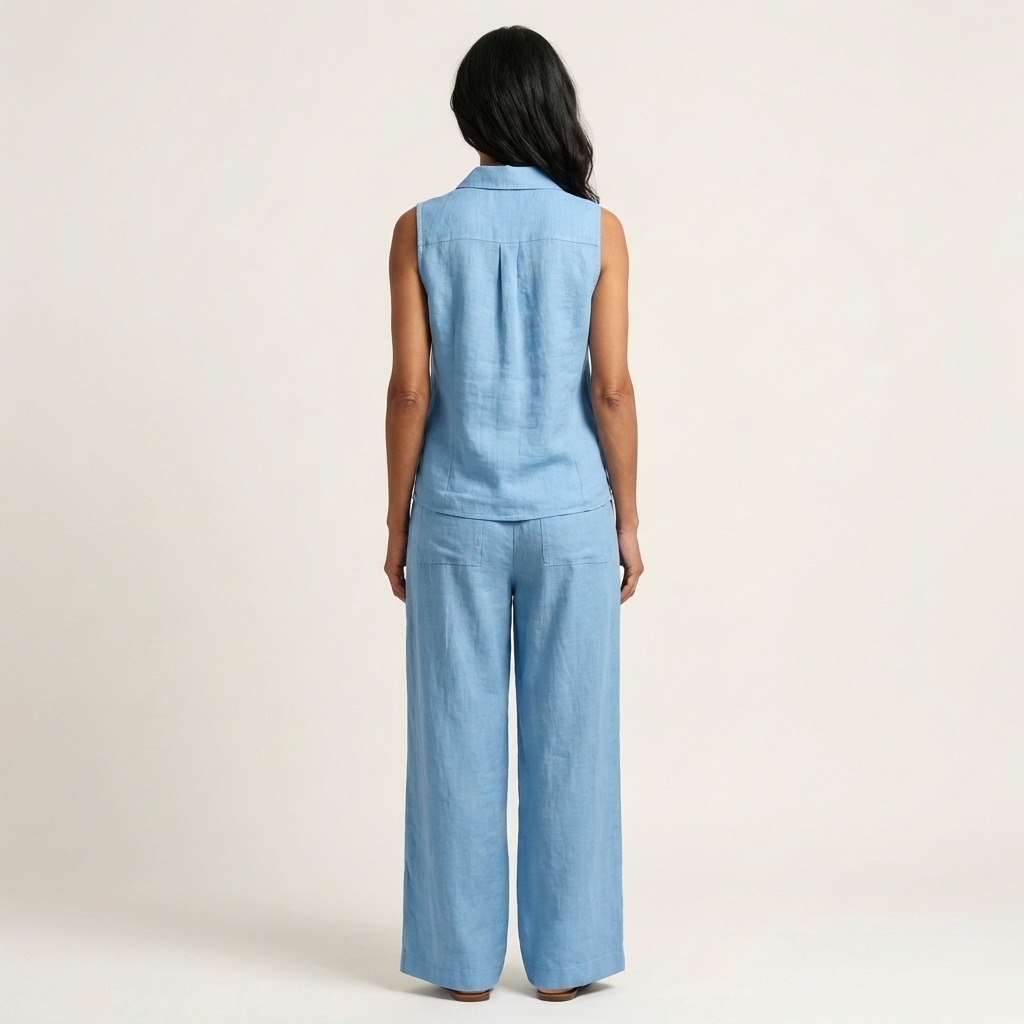 Twiila | Set with wrap top and wide-leg pants