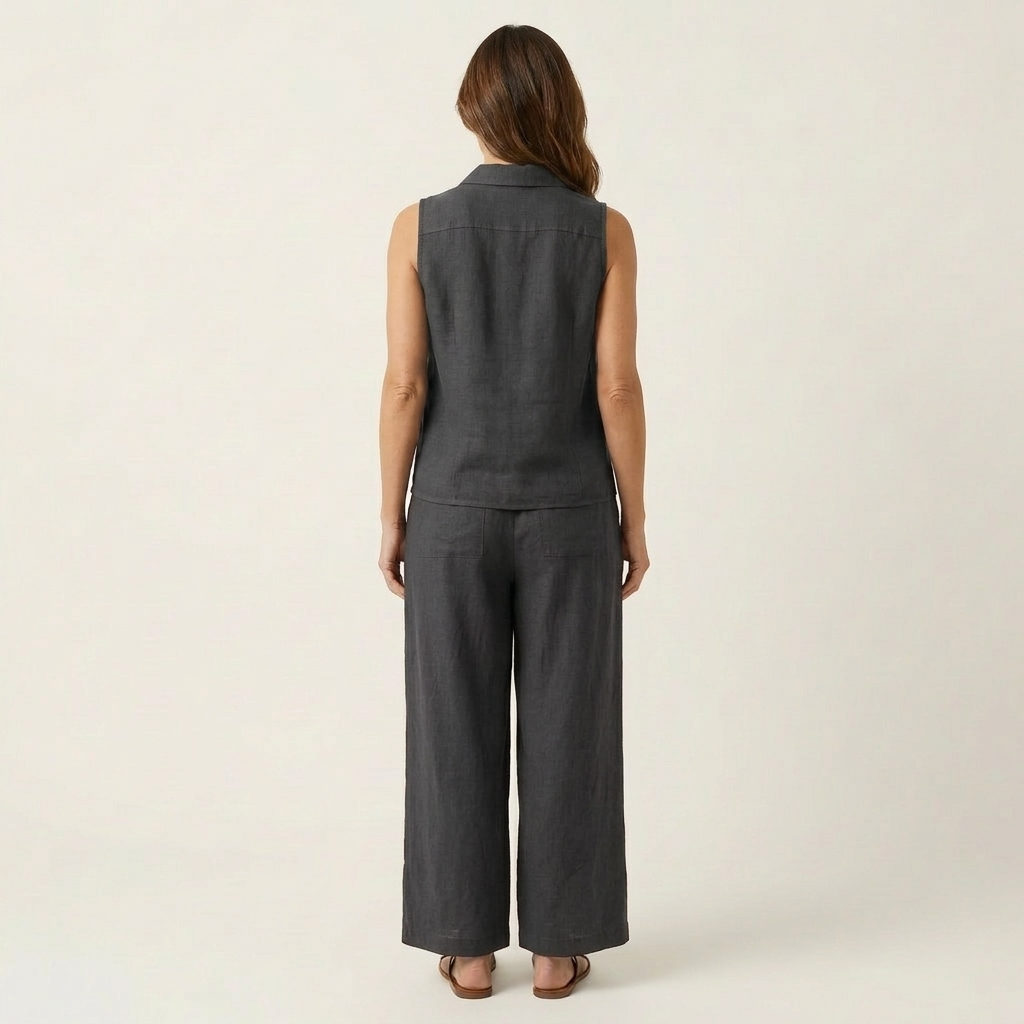 Twiila | Set with wrap top and wide-leg pants