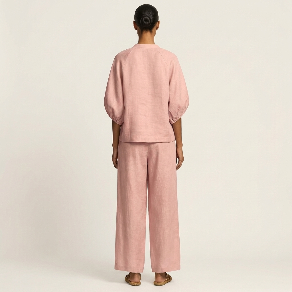 Marlowe | Front-zip Jumpsuit with Puff Sleeves