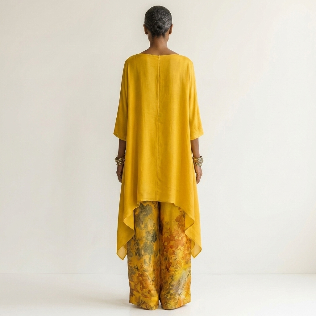 Cariola | Two-Piece Two Pieces Cotton Set & Silk with Tunica Asymmetric