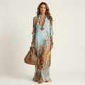 Lanie | Abito camicia lungo in seta