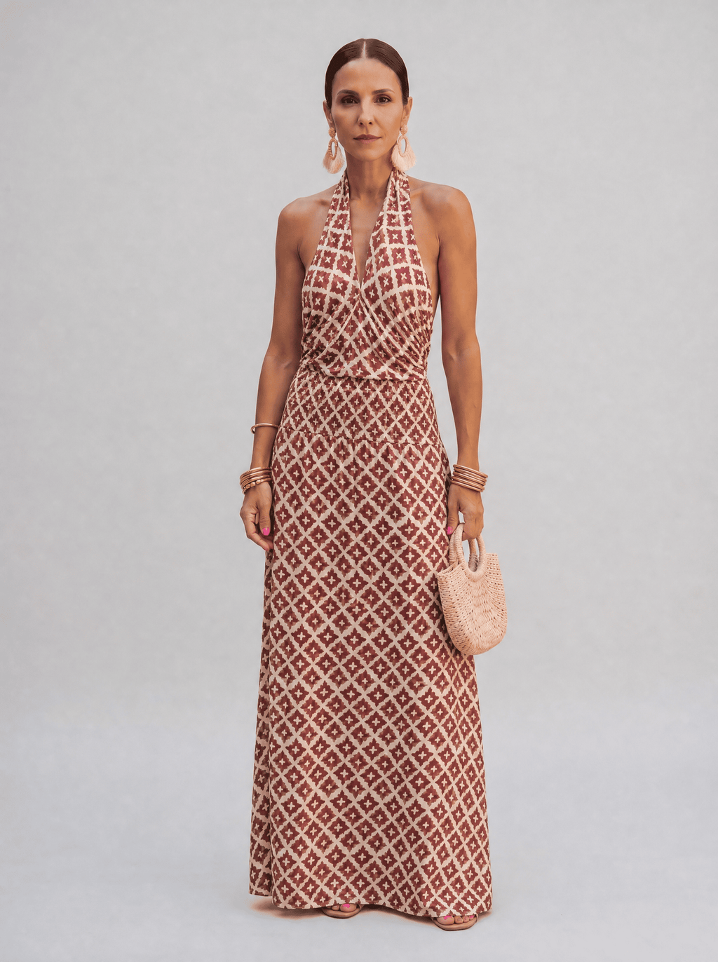 Elegant Dress with Off-Shoulder