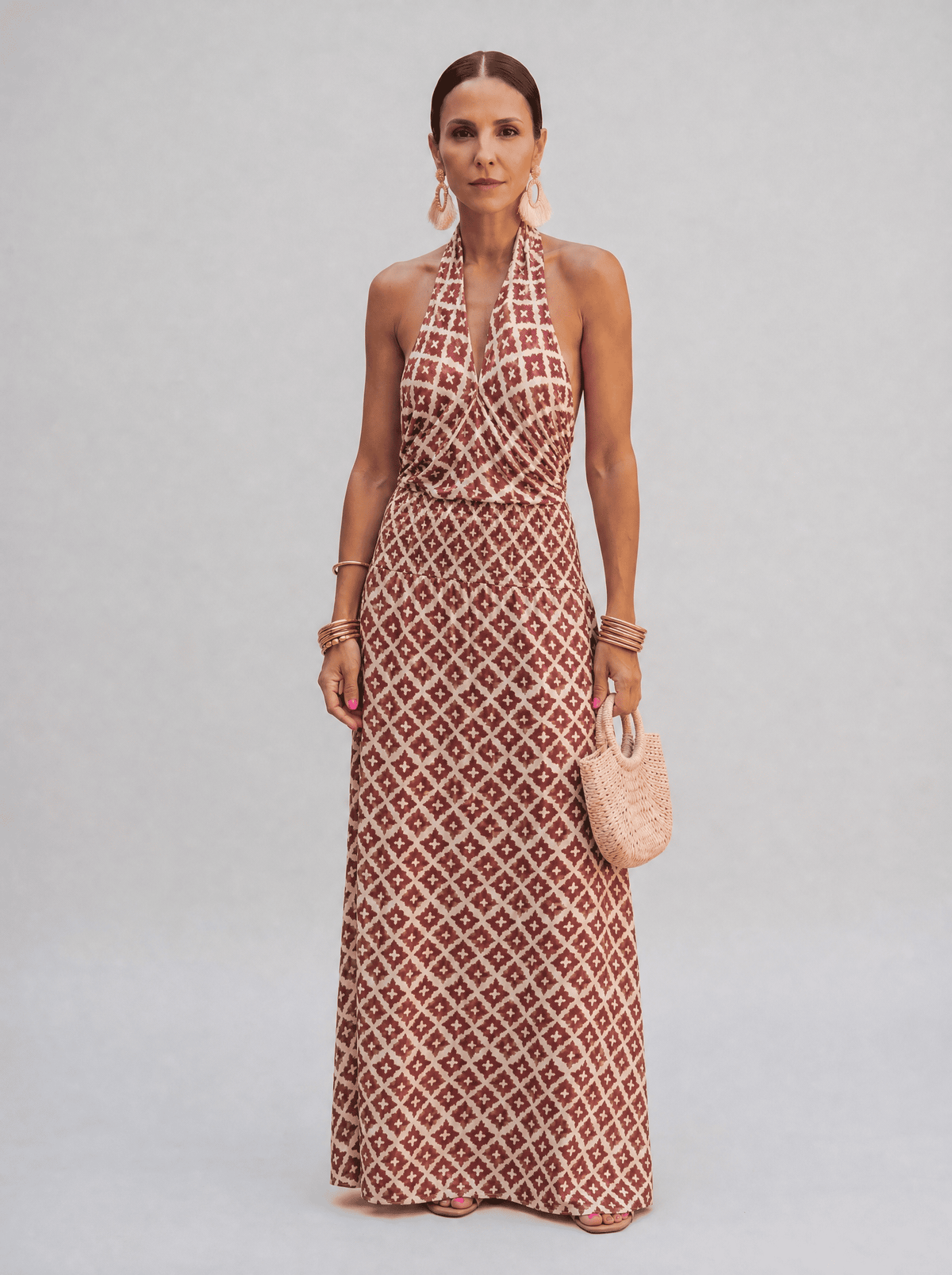 Elegant Dress with Off-Shoulder