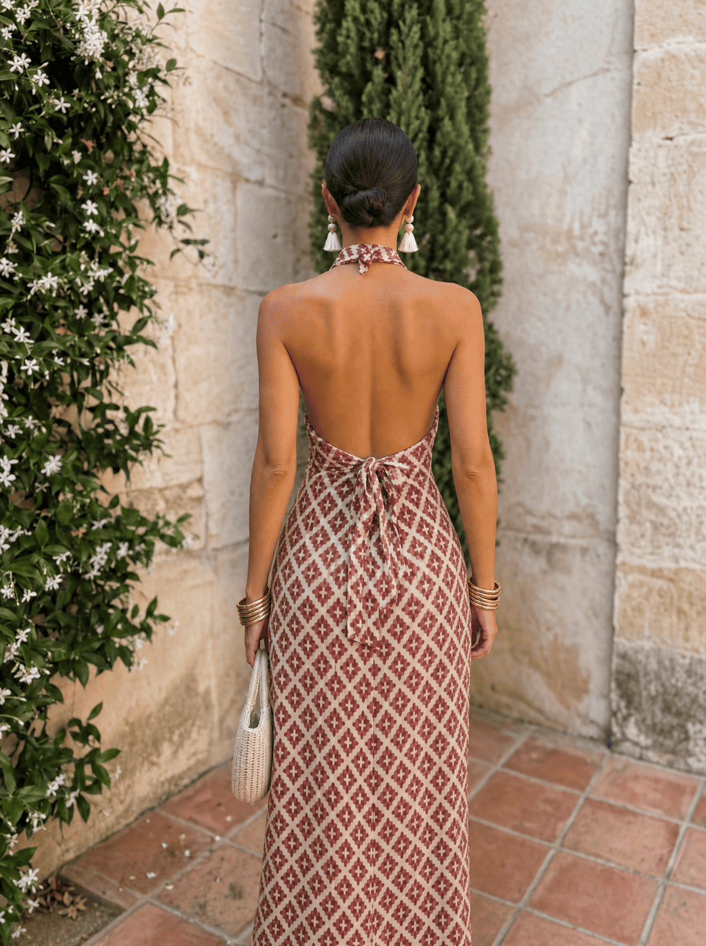 Elegant Dress with Off-Shoulder