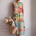 Karla | Elegant Multicolour Midi Dress