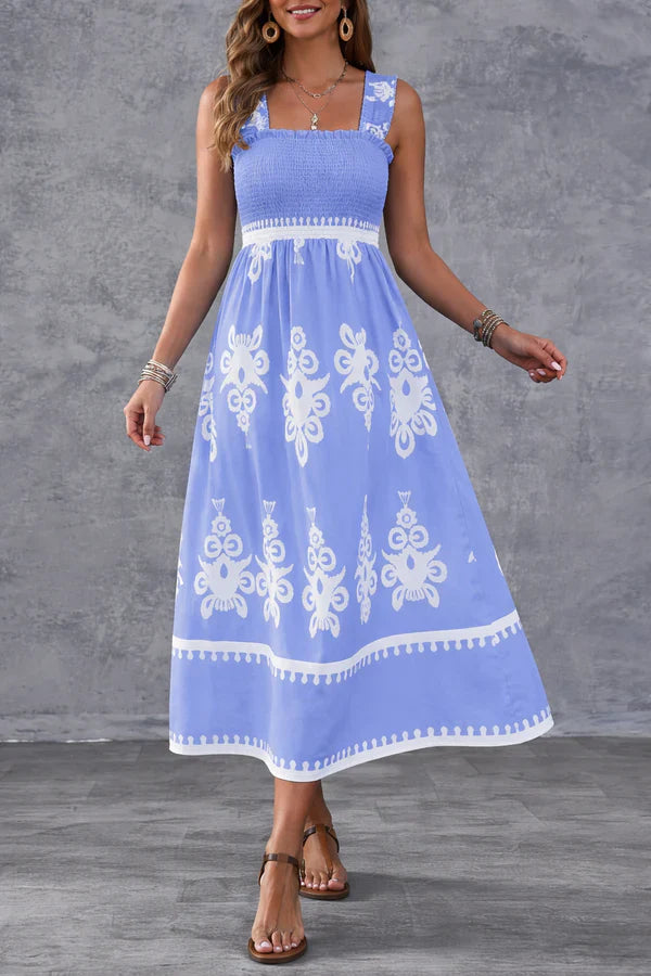 Martina | Maxi Dress with Print Artistica