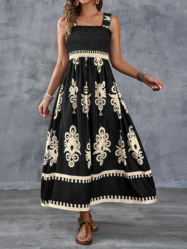 Martina | Maxi Dress with Print Artistica
