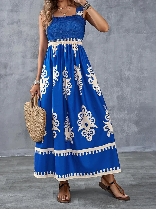 Martina | Artistic Print Maxi Dress