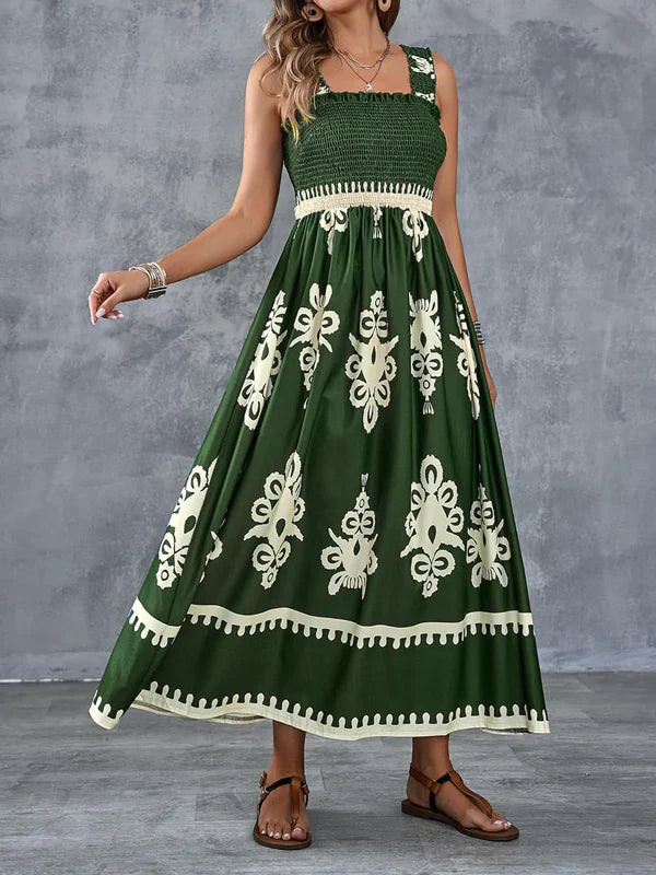 Martina | Maxi Dress with Print Artistica