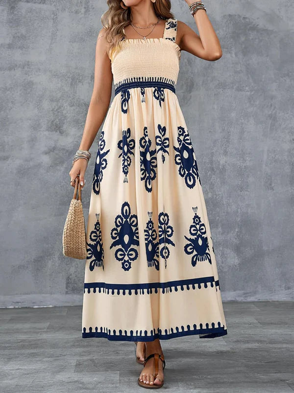 Martina | Maxi Dress with Print Artistica