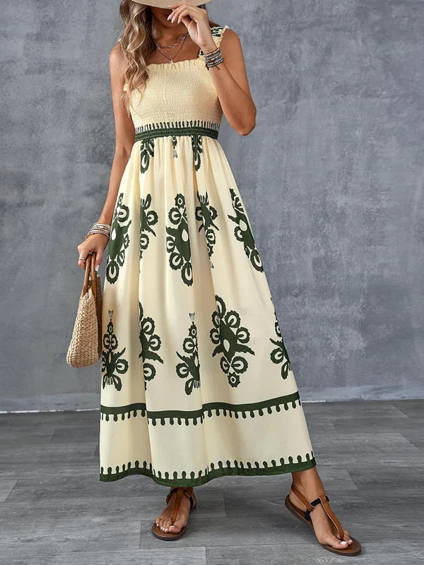 Martina | Artistic Print Maxi Dress