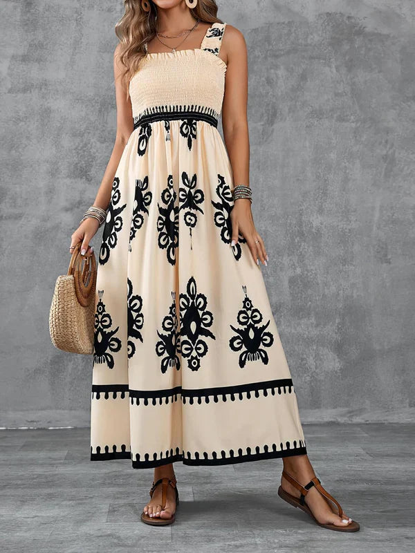 Martina | Maxi Dress with Print Artistica