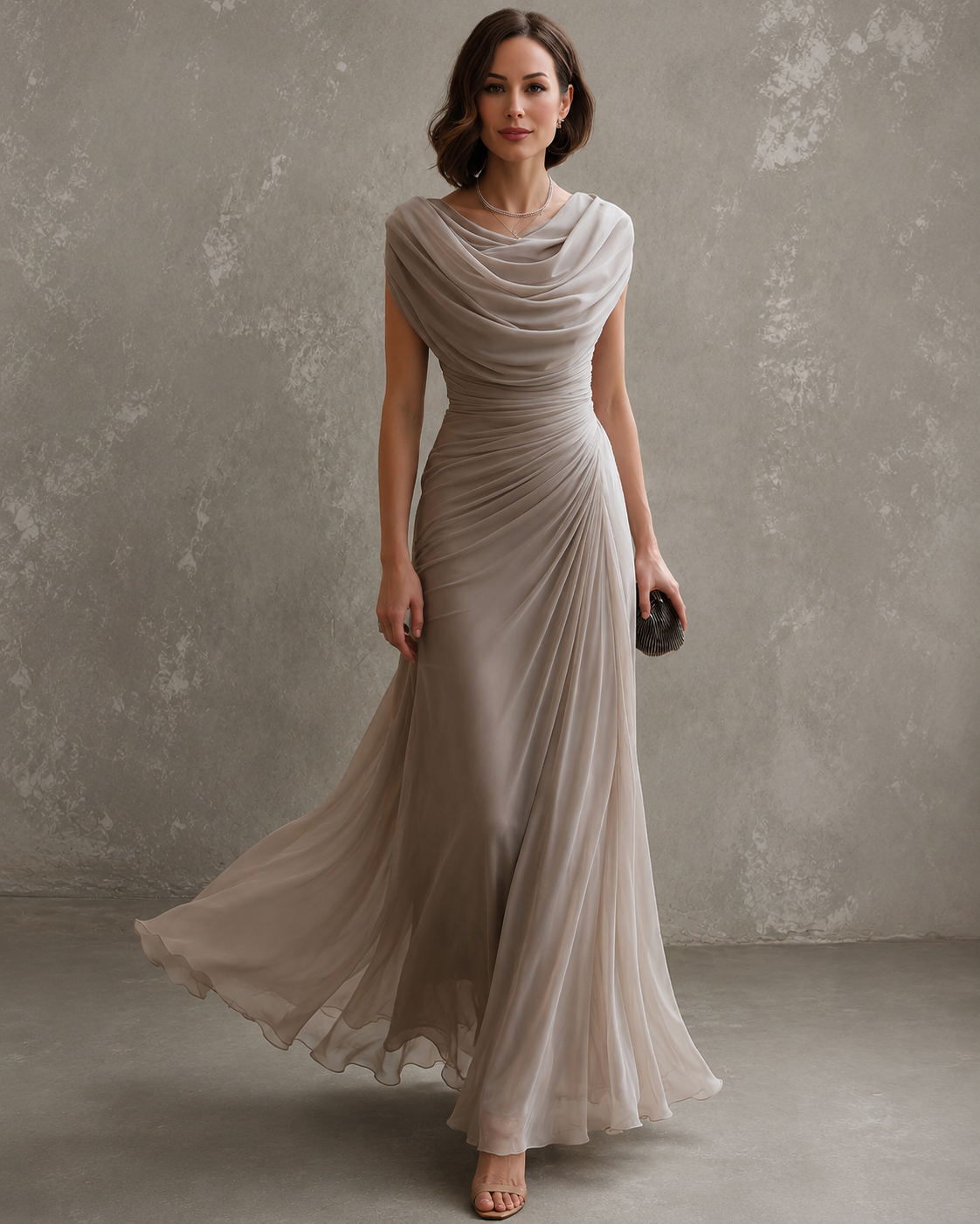 Isabella | Long Pleated Dress