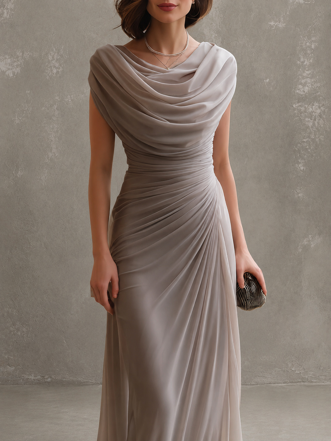 Isabella | Long Pleated Dress