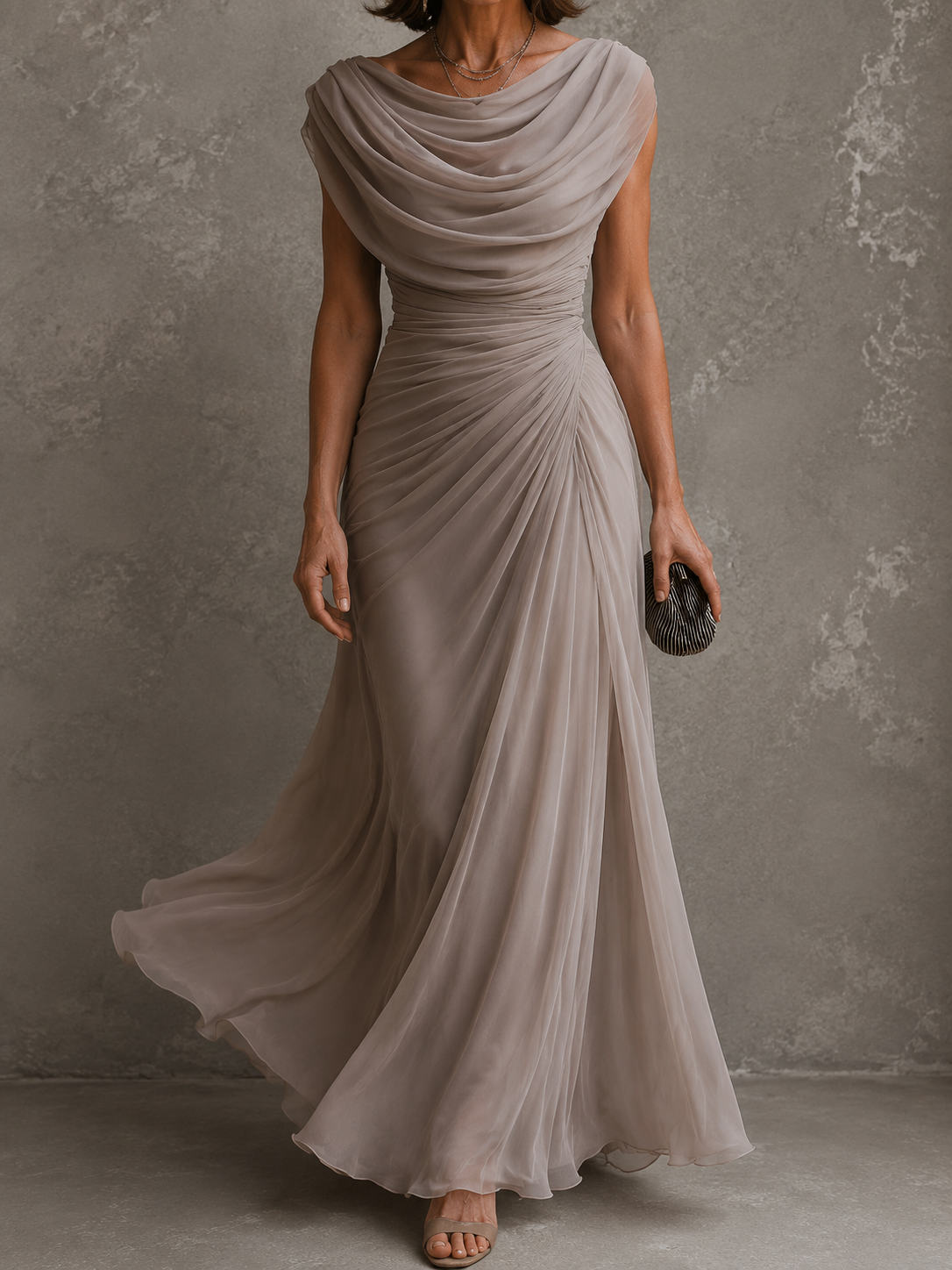 Isabella | Long Pleated Dress