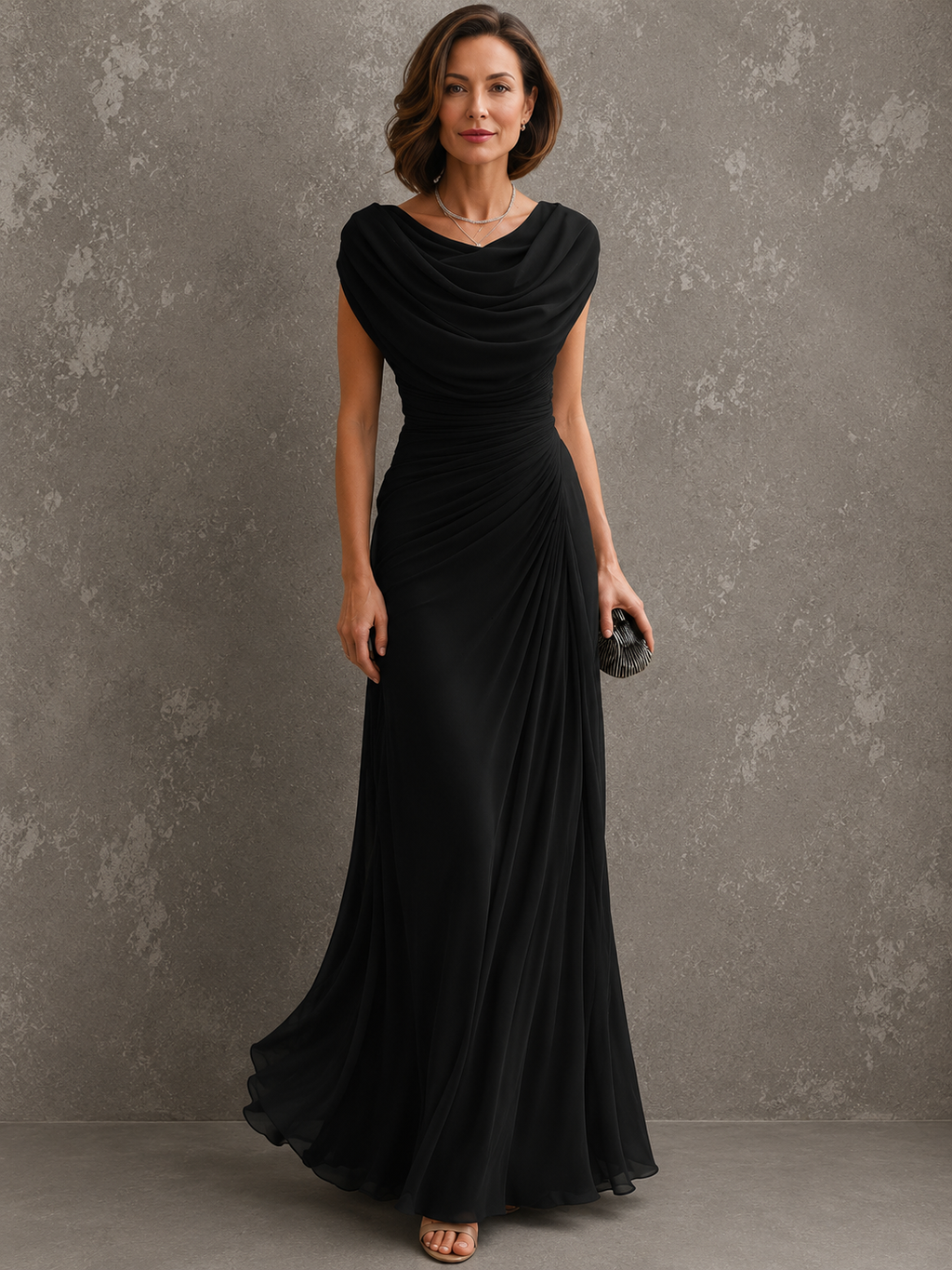 Isabella | Long Pleated Dress