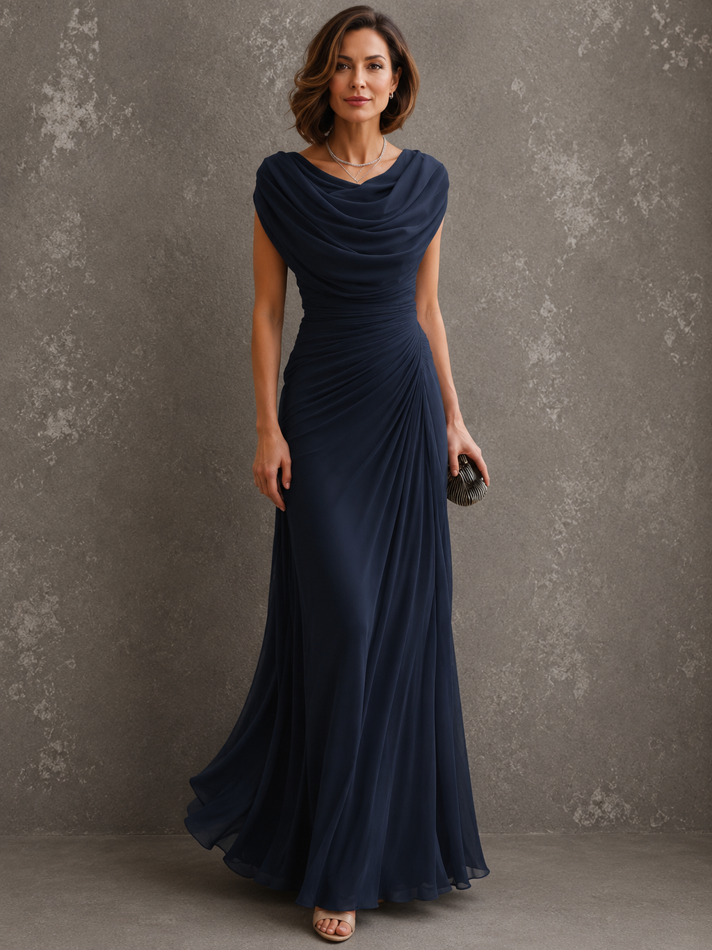 Isabella | Long Pleated Dress