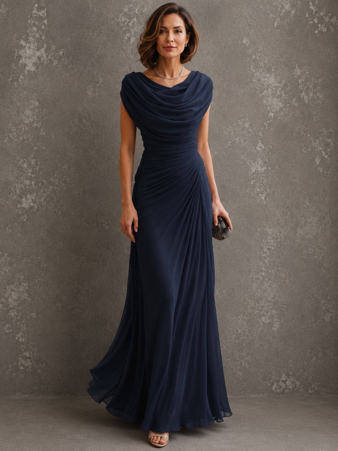 Isabella | Long Pleated Dress