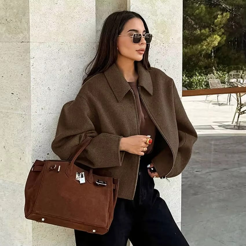 Tarquinia | Zip Jacket with Collar