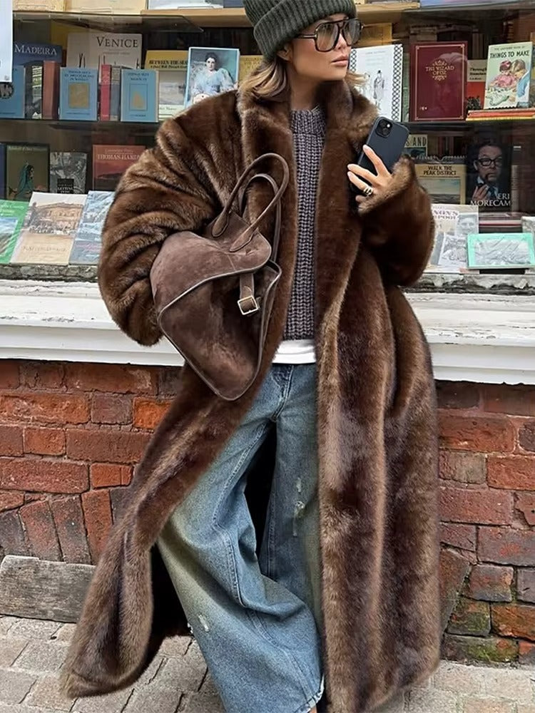 Giuliana | Long winter faux fur coat