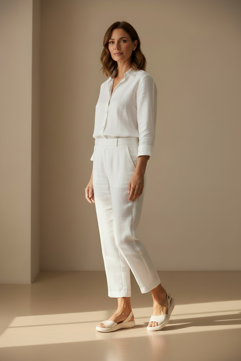 Lumina SoftStep Premium Sandal in Ivory